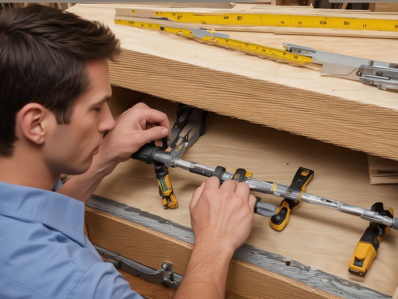 Professional cabinet installation tools and craftsmanship